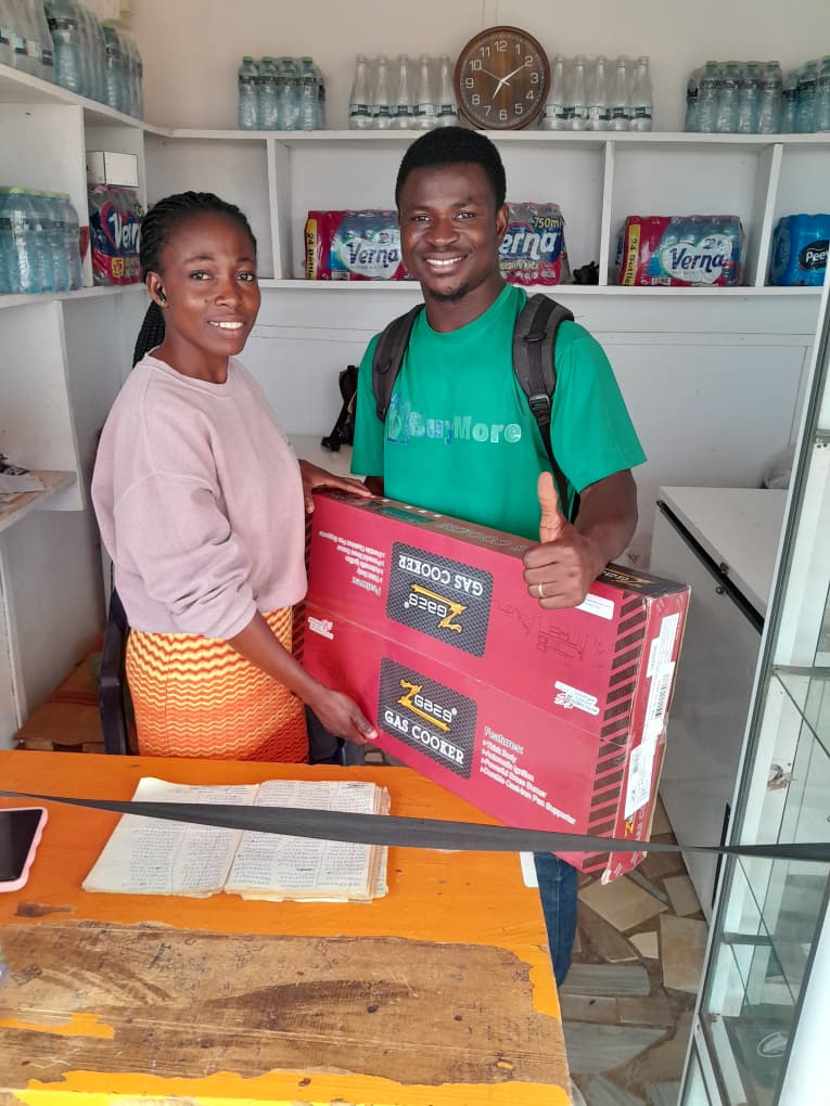 Happy Customer Delivery